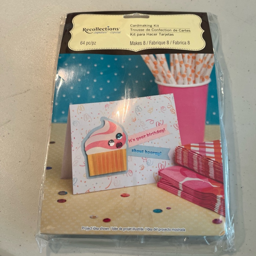 Recollections Pink and Orange Party  card making kits